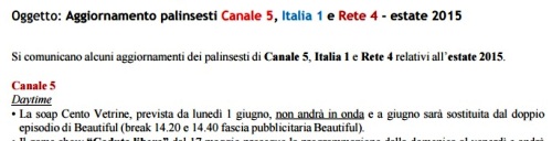 Centovetrine NON riparte a giugno