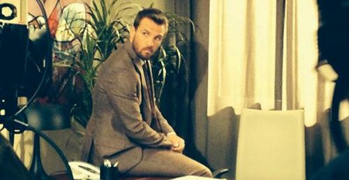 Danilo Brugia sul set di Centovetrine