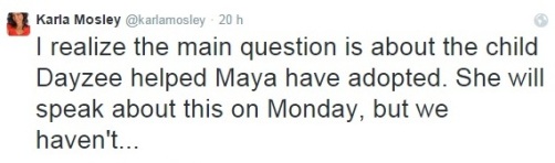 Karla Mosley su Twitter
