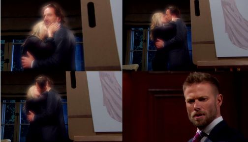 Ridge e Caroline si baciano e Rick li vede